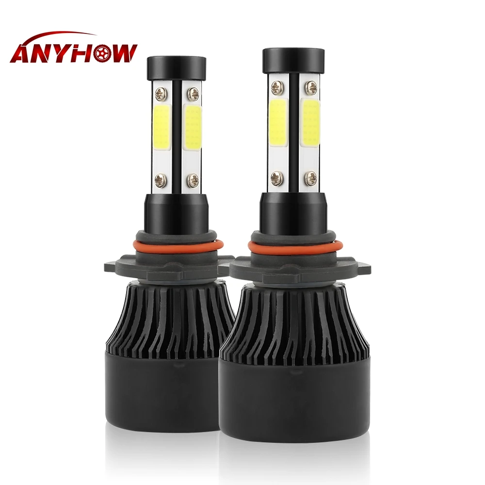 

New 4 Side 10000 Lumens H7 Led COB 100W H4 Hi lo H11 9005 9006 Car LED Headlight Bulbs Auto Led Headlamp LED Car Light 12v 24v