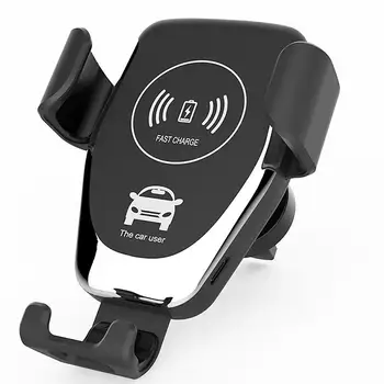 

10W QI Wireless Fast Charger Car Magnetic Mount Phone Holder Stand for IPhone X XS Max Samsung S9 S10 For Xiaomi Huawei r20