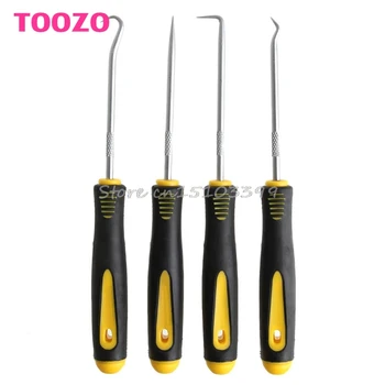 

4Pcs/Set Durable Car Hook Oil Seal O-Ring Seal Remover Pick Set Craft Hand Tools Drop Ship