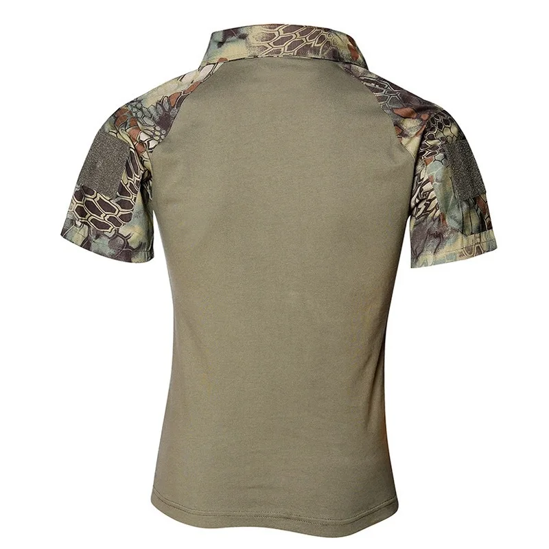 Военная форма новый летний 2018 Мужская тактическая футболка армия военная Униформа камуфляж хлопок Топ тактический одежда
