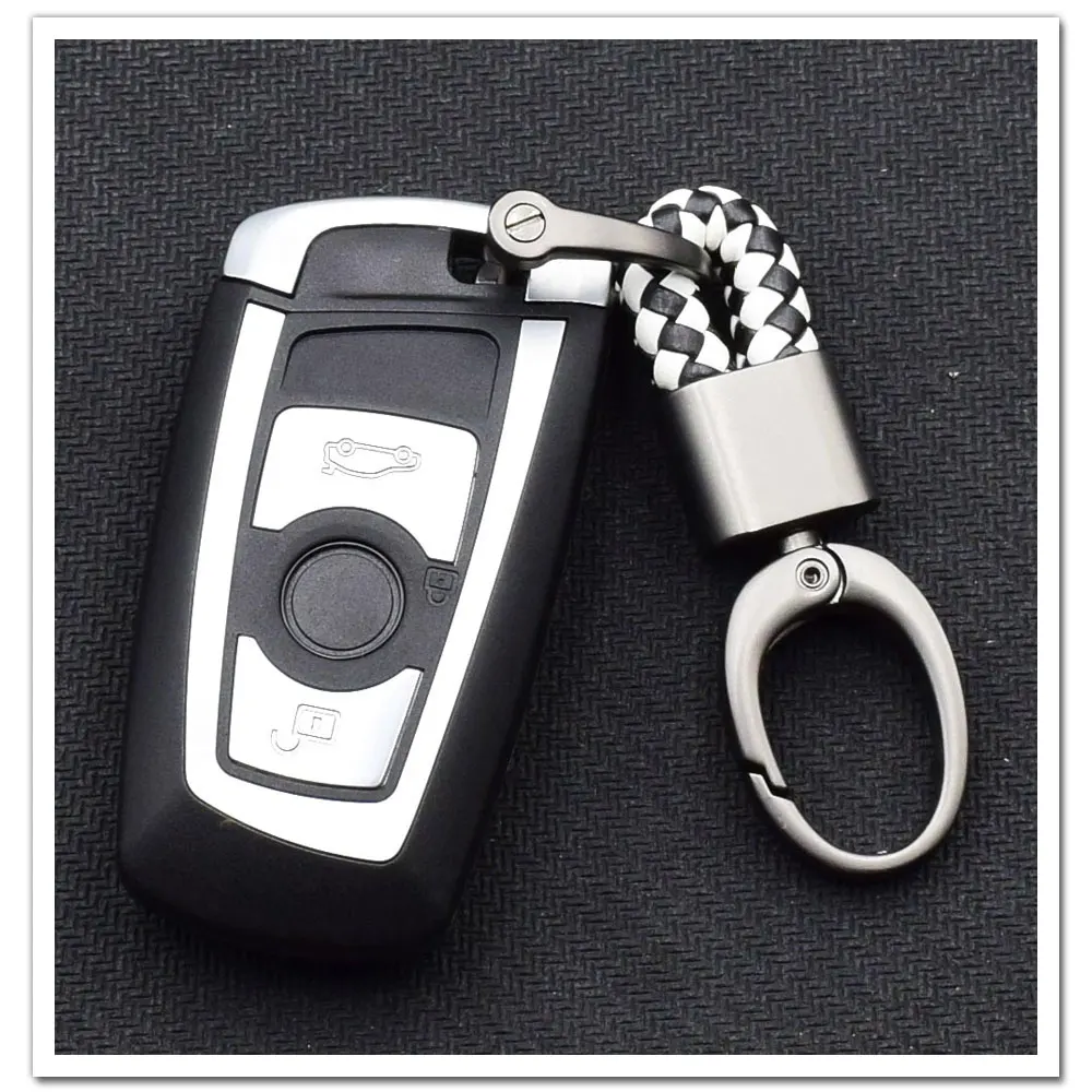 ATOBABI красивое кольцо для ключей Пряжка подковы брелок ручной работы веревка Универсальный Мужской Плетеный Кожаный Автомобильный брелок для ключей для BMW E90 F30