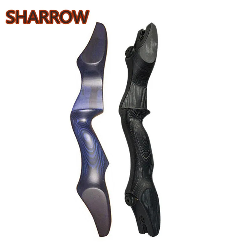 

17" Archery Riser Bow Riser TakeDown Recurve Longbow ILF Wooden Handle Right Hand Recurve Riser Hunting Shooting Accessories
