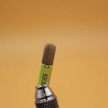 

100 pcs 19 U Shape Double Line Microblading Tattoo Needles Eyebrow Blade For Permanent Makeup Double Rows Shading Eyebrow