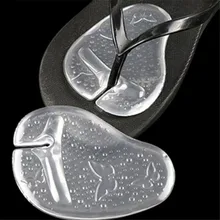 1 пара Противоскользящих прозрачных силиконовых подушечек для стопы; стельки; Вьетнамки; сандалии; защита для ухода за ногами; инструмент