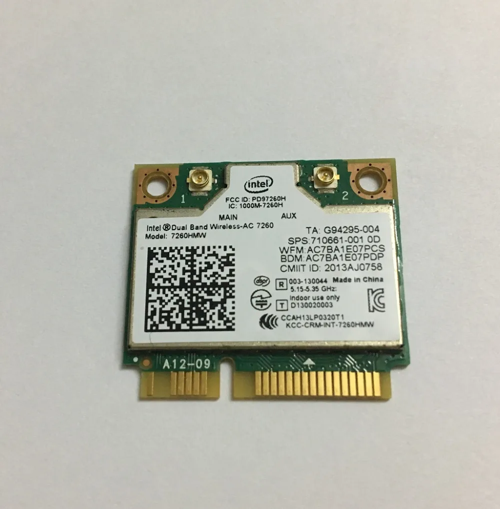 New WIFI for Bluetooth4.0 Card For INTEL Dual Band Wireless-AC 7260 7260HMW 802.11ac ACER/Samsung /Toshiba /Asus /DELL | Компьютеры и