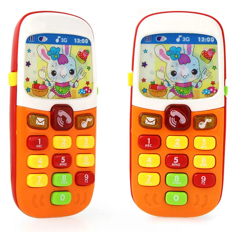

Flashing Mobile Phone Toy Educational Learning Telephone Toys Electronic Toy Phone Music Baby Infant Phone Best Gift for kids