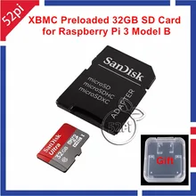 32GB Class 10 48MB/s SD Card Preinstalled with Kodi XBMC OSMC for Raspberry Pi 3 Model B