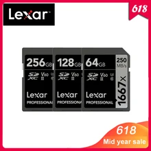 Original Lexar 1667x up to 250MB/s Flash Memory sd card 64GB 128GB V60 UHS-II U3 Card high speed 256GB SDXC For 3D 4K HD video цена Original Lexar 1667x up to 250MB/s Flash Memory sd card 64GB 128GB V60 UHS-II U3 Card high speed 256GB SDXC For 3D 4K HD video цены онлайн