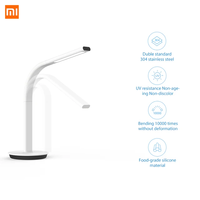Original Xiaomi Mijia Lamp 2 Xiao Mi Eyecare App Control Dual Light Source Smart Desk Lamp Xiomi Mi Home Mi Store – White