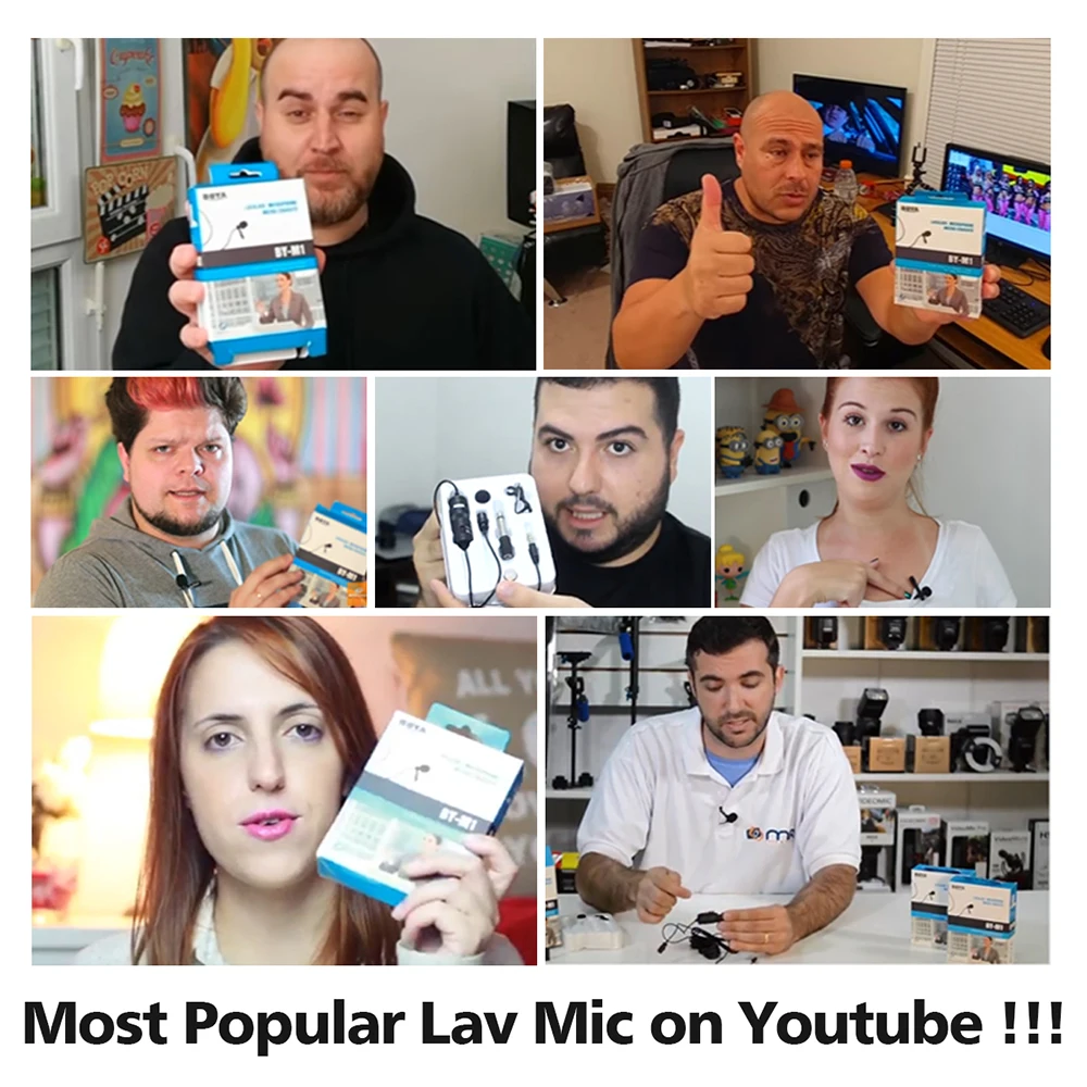 Ulanzi BOYA BY M1 Профессиональный петличный микрофон 6 м интервью Клип для iPhone 6S 5 samsung