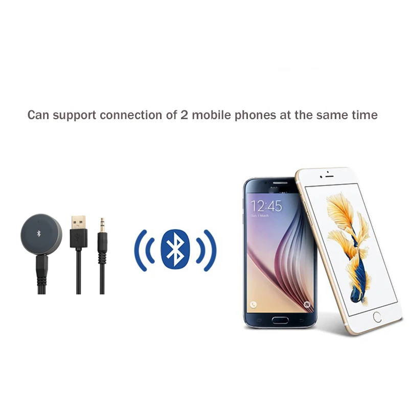 Гарнитура CSRA64215 4 2 Bluetooth Автомобильный MP3 3 5 мм AUX Hi Fi аудио музыкальный приемник USB