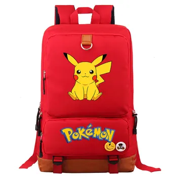 

Cartoon Anime Pokemon Boy Girl School bag Women Bagpack Teenagers Schoolbags Canvas Men Student Mochilas Fashion Laptop bag