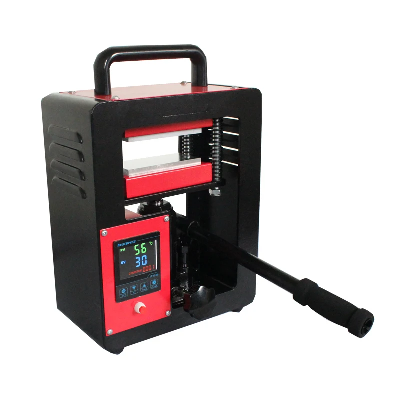 

6*12cm Rosin press 5 Tons pressure LCD controller Hydraulic dual rosin heat press machine AP1905 With 100sheets oil proof paper