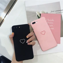 Милая любовь задняя крышка с принтом сердца для iPhone X XR XS 11 Pro MAX 8 7 6 6S Plus 5 5S SE чехол для телефона Жесткие ПК-Чехлы Coque для iPhone 7