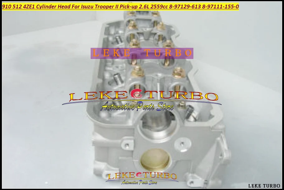 910 512 4ZE1 Cylinder Head For Isuzu Trooper II Pick-up Bighorn MU 2.6L 2559cc 8-97129-613 8-97111-155-0 897129613 8971111550  (1)