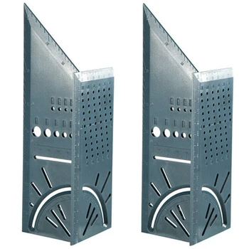 

Woodworking 3D Mitre Angle Measuring Square Size Measure Tool With Gauge & Ruler Tools Best Selling Dropshipping 2Pcs