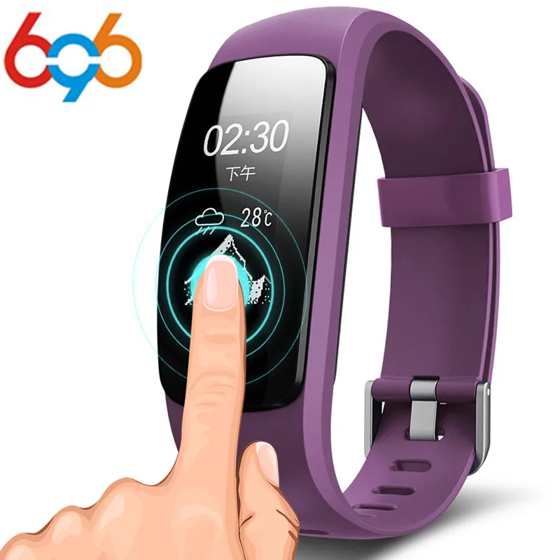 

696 ID107 Plus HR Smart Bracelet GPS Heart Rate Sleep Monitor Pedometer Band Bluetooth 4.0 Fitness Activity Sports Tracker Wrist