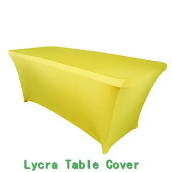 

Rectangular Table Cover Spandex/Lycra Fabric Tablecloth Stretch Bar Bistro for Wedding party Home Decorations