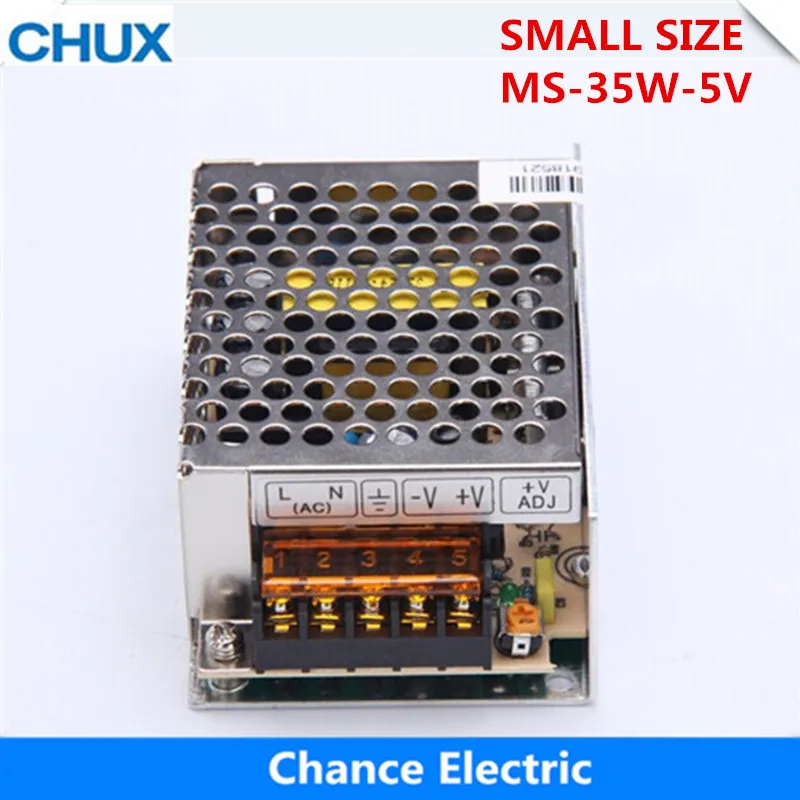

35W 5V Switching Power Supply Small Volume for LED Strip light AC to DC (MS-35W-5V) Single Output 7A Power Suppyliers