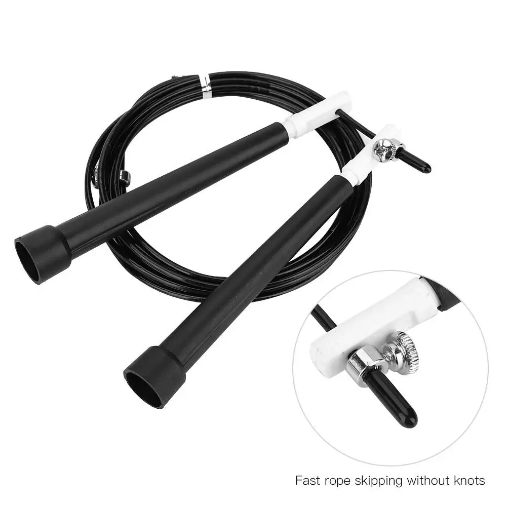 3m Speed Skipping Rope Adjustable Steel Cable Fitness Exercise Crossfit Boxing