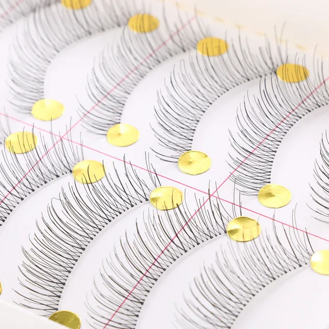 Best Offers 10 Pairs Women False Eyelashes Black Handmade Long Thick Natural Fake Eye Lashes Extension Makeup Beauty Tools Best Offers 10 Pairs Women False Eyelashes Black Handmade Long Thick Natural Fake Eye Lashes Extension Makeup Beauty Tools