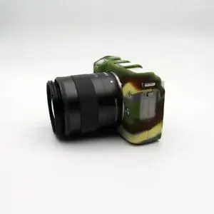 Black/Camouflage Green/Red/Pink/Brown/Blue/Yellow/White Soft Silicone Rubber Armor Body Skin Case Cover For Canon EOS M3 Camera