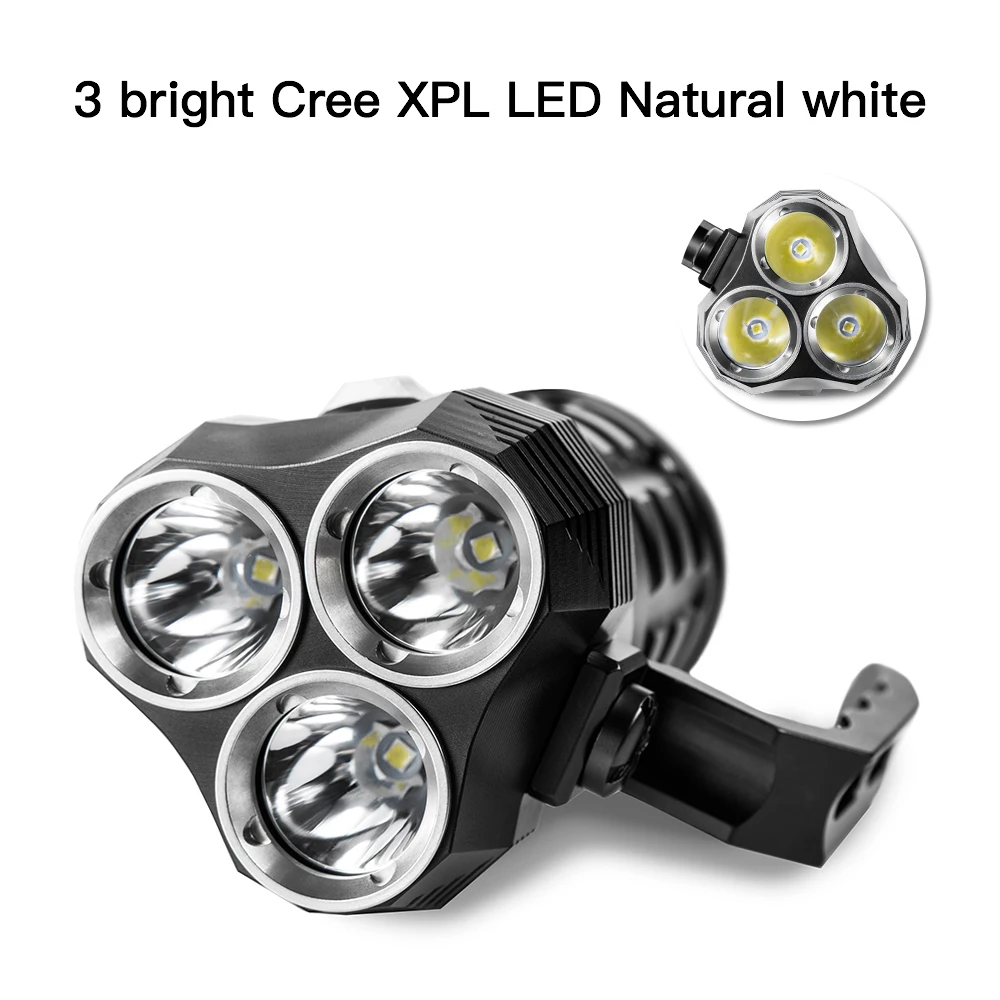 Sofirn SD01 подводный светильник 3 * Cree XPL 3000LM светодиодный поиск 18650 мощный погружной
