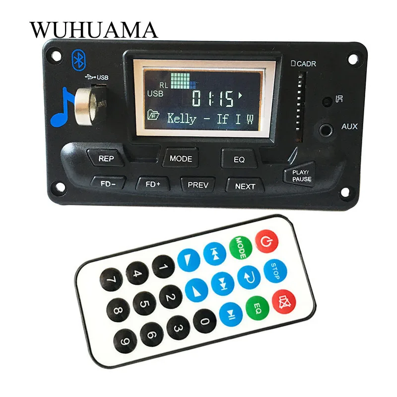 

LCD Car Bluetooth 4.2 MP3 Player FLAC APE Decoder Board Module W. USB FM Aux Radio Lyrics Spectrum Folder Display PW MEMORY KIT