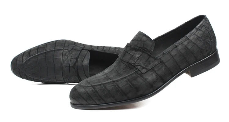 Vikeduo/; обувь из натуральной кожи на заказ; модные вечерние свадебные модельные туфли; оригинальные дизайнерские мужские лоферы из крокодиловой кожи