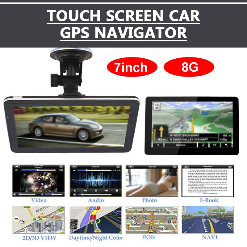 

Truck Navigator 8GB Smart Car GPS Navigation Audio GPS Navigator Premium 800MHZ