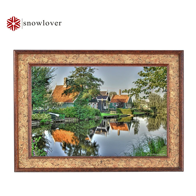 Snowlover DIY Cross Stitch Set Embroidery Amsterdam Scenery Diamond Painting Needle Craft Home Decoration 08 | Дом и сад