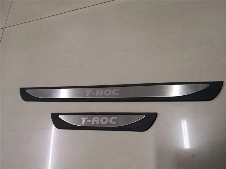 

For Volkswagen/Vw T-ROC 2017 2018 2019 Stainless Scuff Plate Door Sills Guard Pedal Protectors Cover Car Styling Accessory