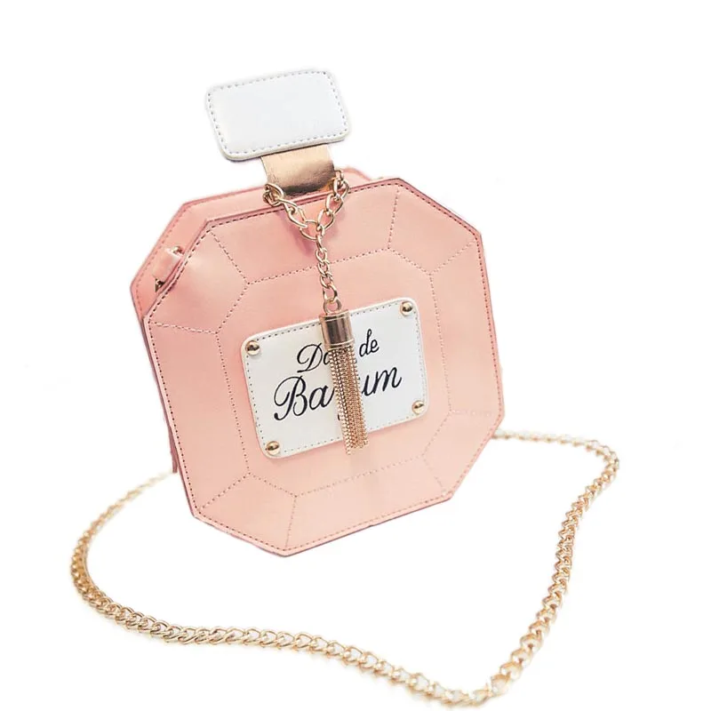 2017 Women Handbag Fashion Party Women Bags Evening Bags Leather Perfume Bottle Chain Mini Clutch Bag