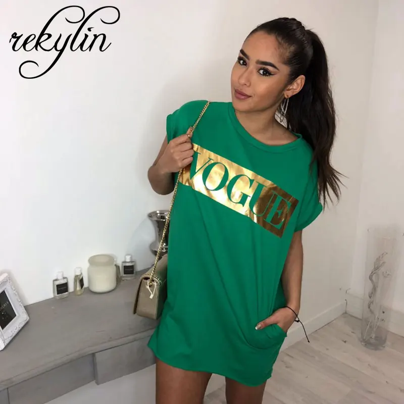 2019 женское 8 цветов VOGUE свободное Короткое мини платье с принтом летние пляжные