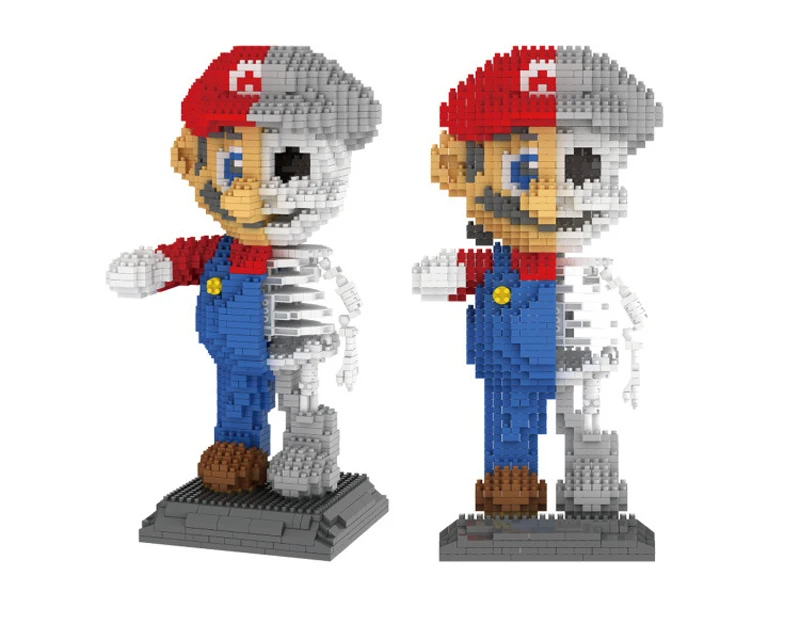 ZRK 7807 Super Mario Red Mario Dissection Skeleton