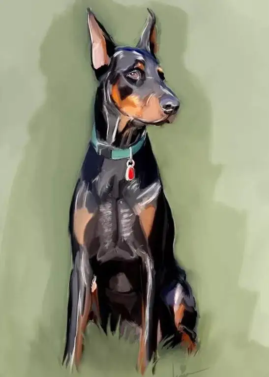 5D алмазная вышивка крестиком, Doberman Pinscher, DIY Алмазная вышивка, полная квадратная 3D Алмазная мозаика, стразы, Новое поступление