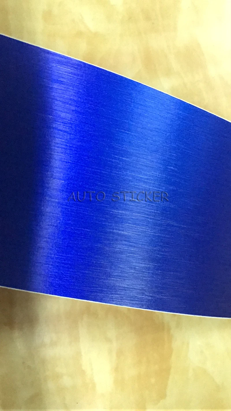 dark blue brushed metallic chrome film 77