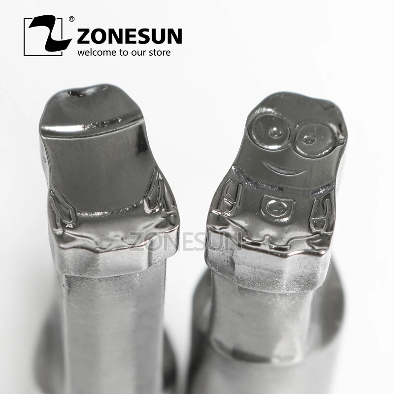 

ZONESUN Cartoon character punching die mold sugar Punching Set Stamp tablet die for tablet candy press equipment TDP 0/1.5/3