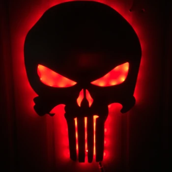 

1Piece Halloween Decor Skull LED Wall Light Color Changing Eclipse Light Skull Decorative Wall Lamp Creative LED Light