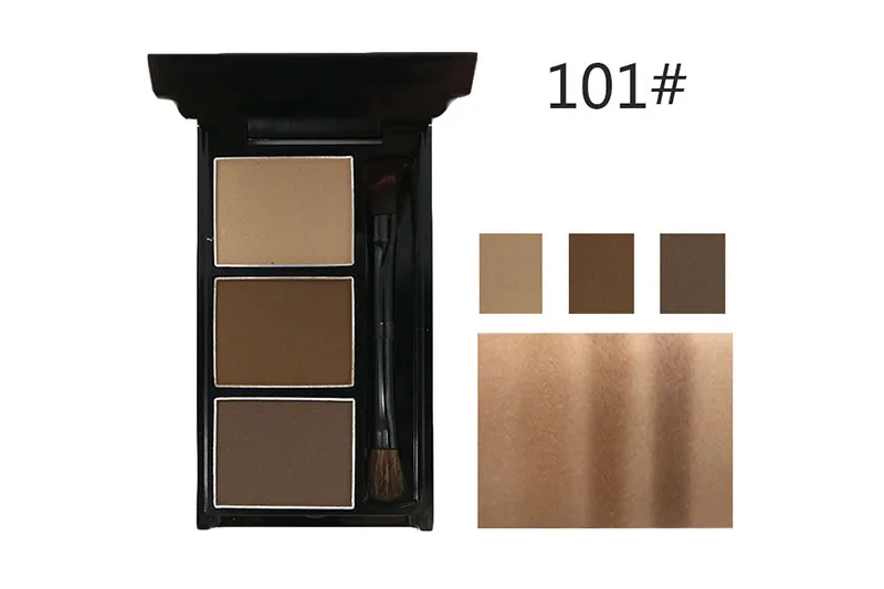 AMIIR Eyebrow Enhancer Professional Eye Brow Makeup 3 Color Waterproof Eyebrow Powder Eye Shadow Eyebrow Make Up Palette Set (8)