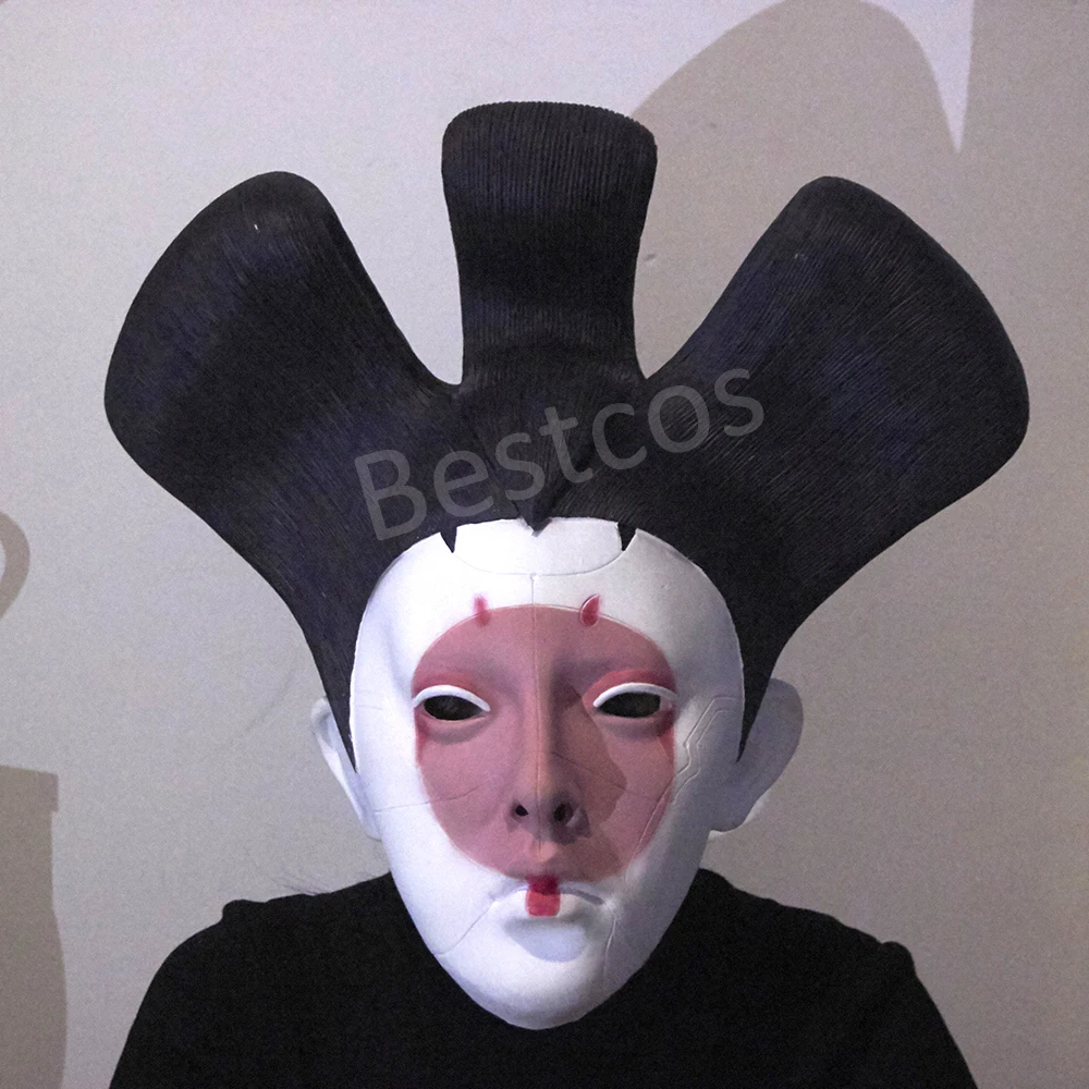 

2017 Movie Ghost in the Shell Japan Geisha Robot Cosplay Mask Helmet Full Head Latex Props Party Halloween Fancy Dress Ball