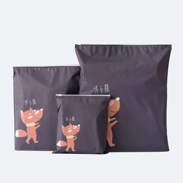 MAIOUMY 2017 3 Pcs Travel Portable Storage Bags Travel package bubm Cartoon Pattern Practical Waterproof Storage