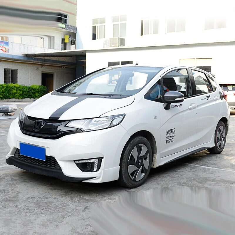 Для Honda FIT JAZZ ABS хром и углеродное волокно зеркало заднего вида автомобиля рамка Крышка отделка автомобиля Стайлинг Аксессуары