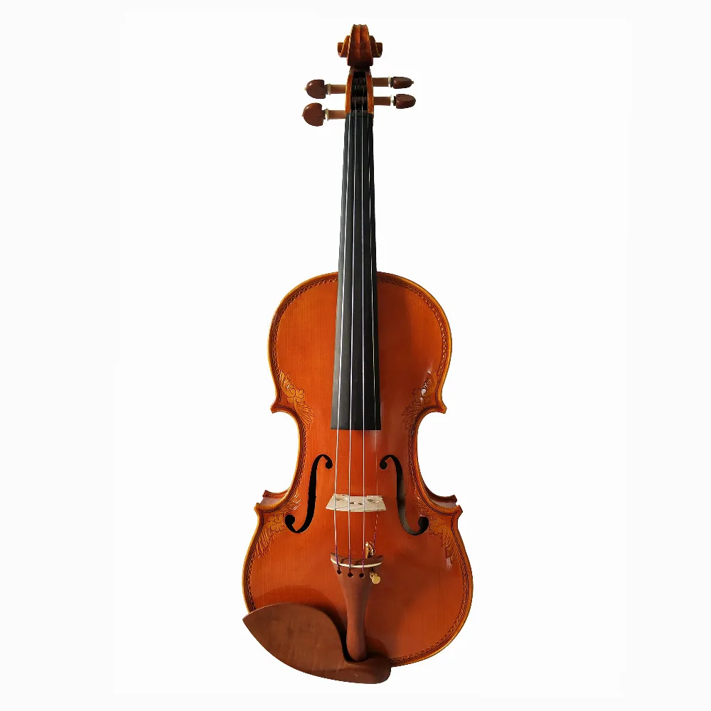 Копия Stradivarius 1715 ручная работа резьба цветок FPVN03 скрипка+ углеродного волокна лук пены чехол