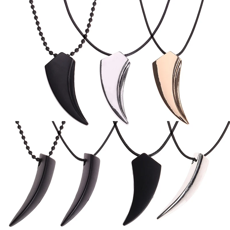 

1Pcs Hot Fashion Brave Men's Necklace Stainless Steel Wolf Tooth Necklace Animal Pendant Necklaces Jewelry Gift Wholesale