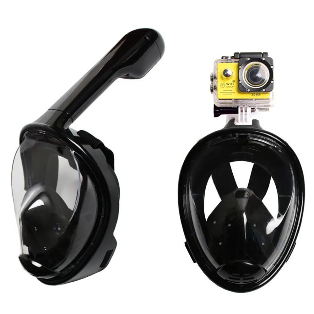 Full Face Snorkeling Mask Set Diving Underwater Swimming Training Scuba Mergulho Snorkeling Mask For Gopro Camera