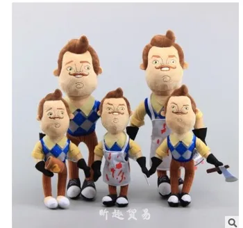 

Free shipping 5 Styles Hello Neighbor Stuffed Plush cute Toys 25cm-40cm doll for children birthday gift