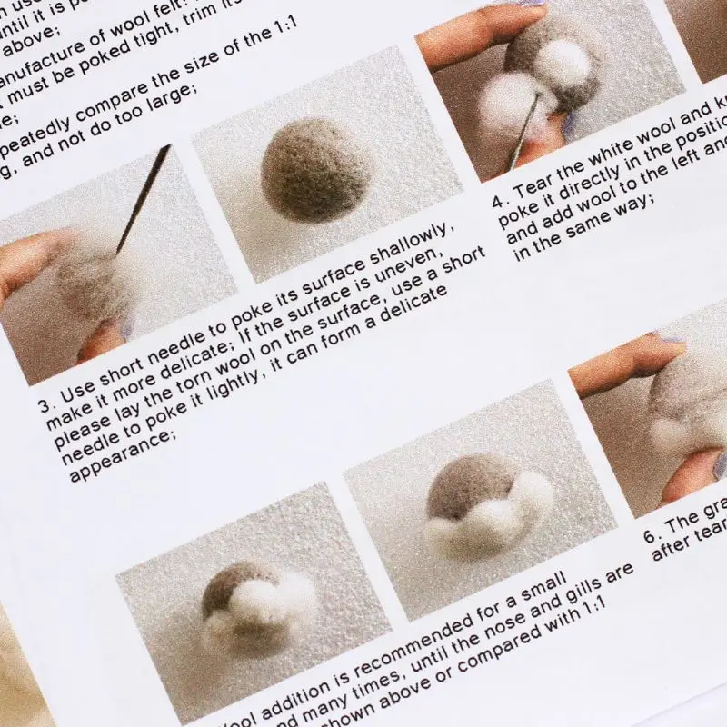 

Hamster Animal Doll Wool Felt Craft Diy Non Finished Poked Set Handcraft Kit For Needle Material Bag Pack Drop Ship JUL3