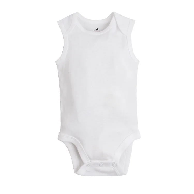 Macacões do Bebê Roupas da Menina do Bebê Corpo para Bebês Lote Verão Puro Algodão Branco Macio Recém-nascido um Pedaço 3 Pçs - 2020 2 Cheap Macacões