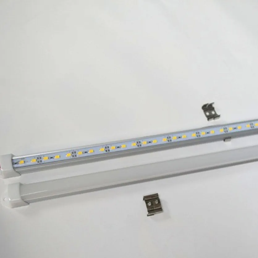 10 шт. 50 см 5630 5730 36led dc12v LED жесткий бар пропилен-каучука прокладки с U алюминиевый профиль оболочки канала корпус шкафа лампа для кухни